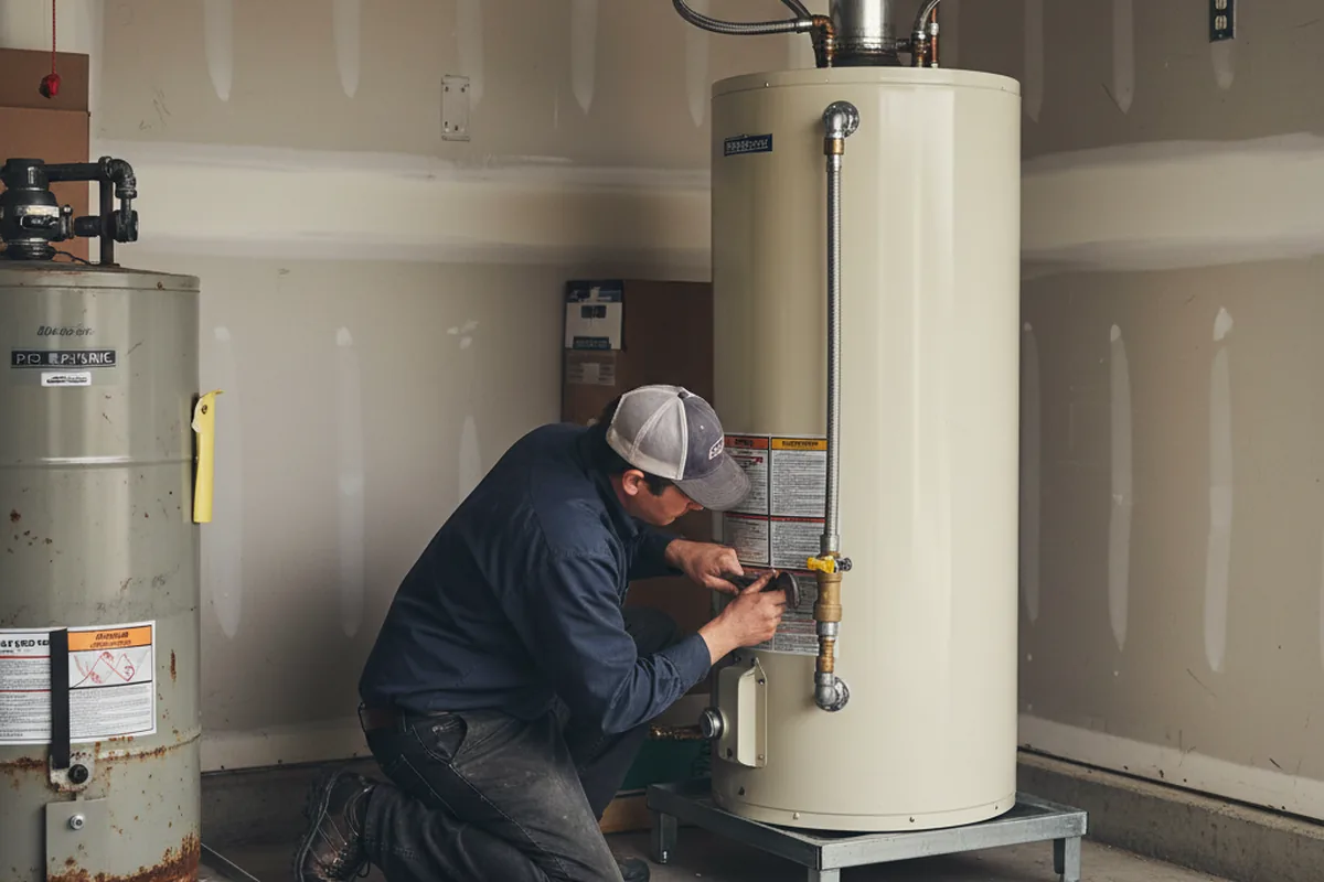 Water heater and shutoff valve replacement in Buckhead
