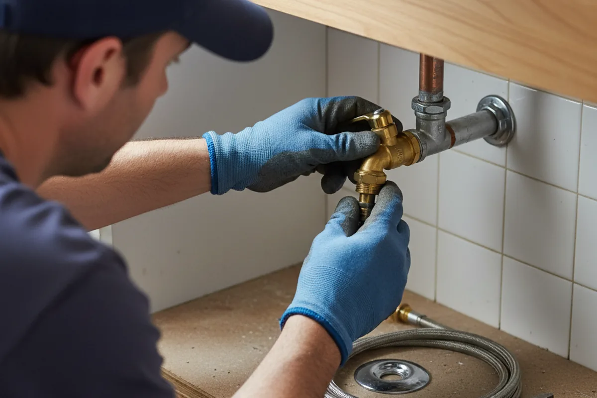 Shutoff valve and fitting work during Emergency Plumbing in Buckhead